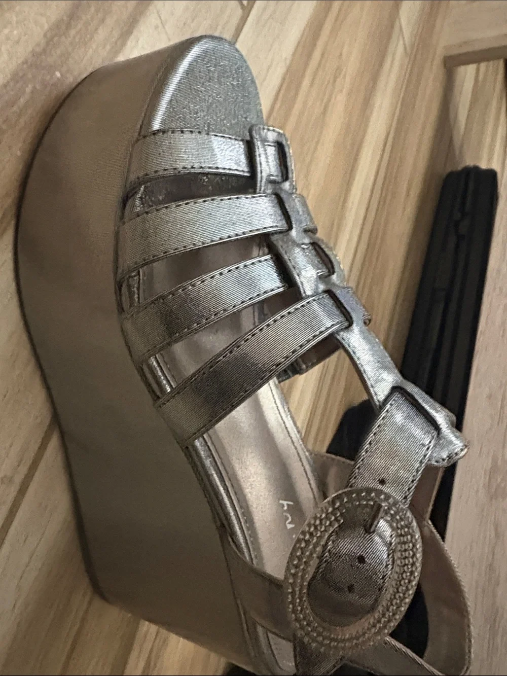 Metallic Y2K  Women's Platform Sandals